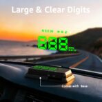 Heads up Display for Cars,Car HUD,Head up Display for Car,Car Speedometer Display,Automatic Brightness Adjustment,Speeding Alert,USB Cable Plug & Play - Image 2