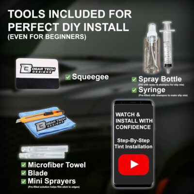 BOGAR TECH DESIGNS Full Headlight Taillight Tint Kit Compatible with BMW X4 2022-2025, Dark Smoke - Image 7