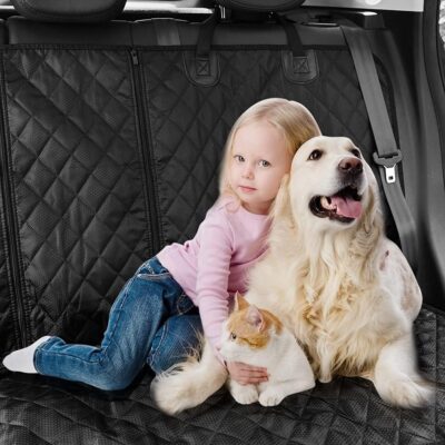Dog Car Seat Cover for Back Seat Cover,Non Stick Fur Rear Seat Protector for Pet,Nonslip Waterproof Durable Universal Fit Interior Backseat Covers for Auto Van SUV - Image 7