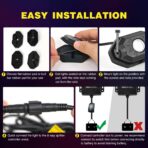 Nilight RGB LED Rock Lights Kit, 4 pods Underglow Multicolor Neon Light Pod with Bluetooth App Control Flashing Music Mode Wheel Well Light for Truck ATV UTV RZR SUV - Image 6