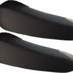 FH Group Flat Cloth Fabric Armrest Cover Semi-Universal Fit, One Pair Black