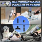 Saker Handheld Car Vacuum Portable Cordless17000PA Mini Air Duster Blower Rechargeable Foldable Vacuum Cleaner with Brushless Motor for Home, Office Pet HL132 Black - Image 6