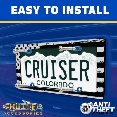 Cruiser Accessories 16130 Dazzle License Plate Frame, Chrome - Image 4