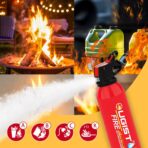 Ougist Small Portable Fire Extinguisher for Home and Kitchen, 21oz Each, 1-Pack, Water-Based Fire Extinguishers for Quick Emergency Response, Prevent Re-Ignition, Ideal for Vehicle and Camping, MSJ620 - Image 5