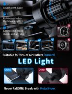 MagSafe Car Mount Charger, 3 in 1 [LED RGB HandsFree] Wireless Car Charger, Magnetic Phone Holders for Your Car- Fast Charging Car MagSafe Charger for iPhone 17/16/15/14/13/12 Series, for Men Women - Image 8