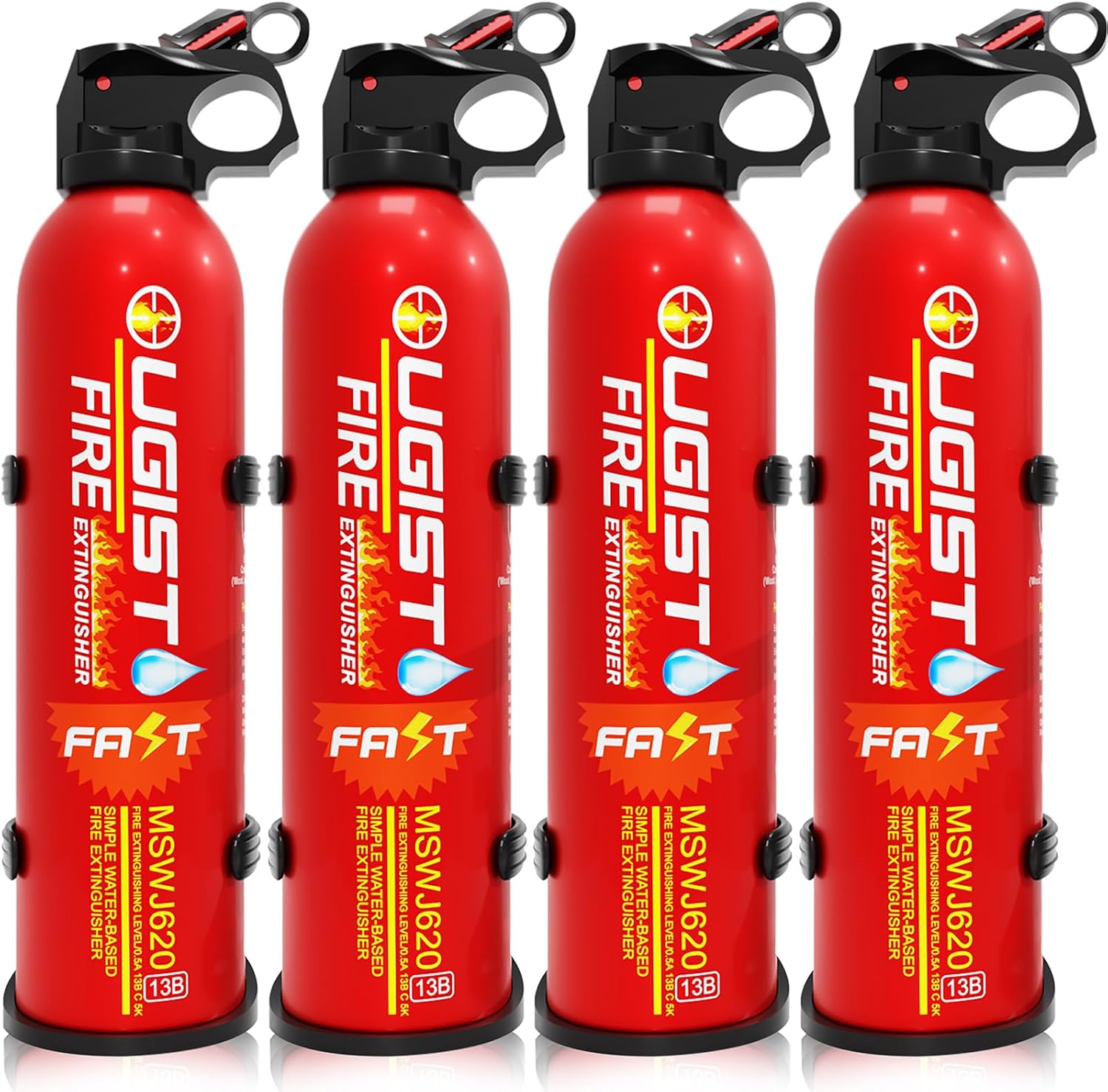 71UW0QeChL._AC_SL1500_.jpg Fire Extinguisher for Vehicle & Home 620ml 4 Count, Car Fire Extinguishers, Prevent Re-lgnition, Best Suitable for Kitchen,The House Car Truck Boat Water-Based Mini Fire Extinguishers - Image 1