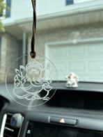 Ganesha Car charm | Ganesh Rearview Accessories | Hindu car charm | Hindu Car Accessories | indian Window Ornament | Rear view mirror charm - Image 2