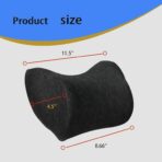 Car Neck Pillow, Car Headrest Pillow with Adjustable Strap for Neck Pain Relief 100% Memory Foam,Ergonomic Design，2 Pack - Image 4