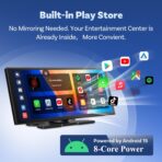 OTTOCAST OttoScreen AI, 11.4" Portable CarPlay Screen for Car with YouTube and Backup Camera for iPhone(iOS 8+) Android Auto(Android 11+), Built-in Apps, Voice Control, Android 15 OS - Image 3