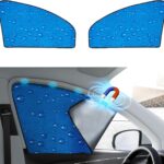 Aokway Side Window Sunshade Sun Shade for Car Window Double Thickness Auto Windshield Sunshades Curtain Universal Fit for Driver for Baby UV Protection (Front Side 2pcs)