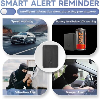 0.8 inch!Hidden Mini GPS Tracker for Vehicles Portable Real Time Magnetic Tracking Device Car Full Global Coverage Location Kids Dogs Trucks Person No Subscription Required Monthly Fee (Medium Size) - Image 5
