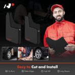 A-Premium Universal Mud Flaps, 4 Pack Black Splash Guards for Truck Car Pickup SUV, Front & Rear Upgraded Mud Guards Includes Mounting Hardware, Drilling Required - Image 6