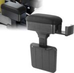 Sporacingrts Universal Car Armrest Storage Box with Cup Holder Ergonomic Adjustable Wrist Support Center Console Organizer Multifunctional Storage Solution for Cars SUVs Trucks (Black)