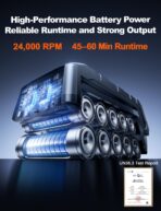 Cordless Pressure Washer, 1880 Max PSI 3.0 GPM Battery Powered Power Washer with Multi-Level Adjustment, 6-in-1 Nozzle & Foam Cannon, Portable Power Cleaner Kit with 32ft Hose for Car & Home - Image 3