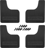 4PCS Car Mud Flaps, Soft Flexible Bendable Rubber Vehicle Mudguard Splash Guard with Hardware Tool, Car Mud Guard Dirty Fenders Replacement, Universal Auto Exterior Accessories (Black) - Image 6