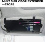 JoyTutus Car Sun Visor Sunshade Extender, Adjustable Sun Visor Protects from Anti-Glare, UV Rays Blocker Window Windshield Sunshade Extender for Car SUV - Image 4