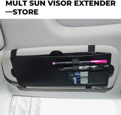 JoyTutus Car Sun Visor Sunshade Extender, Adjustable Sun Visor Protects from Anti-Glare, UV Rays Blocker Window Windshield Sunshade Extender for Car SUV - Image 4