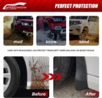 SPEEDWOW Mud Flaps Splash Guards Fit for 2016-2017 Honda Accord,Front and Rear 4 Piece/Set - Image 2