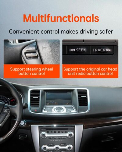 USB Bluetooth 5.3 Car Adapter Compatible for Infiniti,Nissan,GMC,Chevy,Honda,Ford,Mazda Music Interface Connector - Image 4