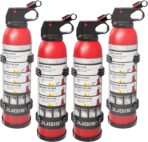 Dry Stop Fire Extinguishing Spray for Home & Car – 600g Portable Dry Chemical Fire Suppression Spray | for Kitchen Grease, Electrical, Vehicle & Garage Fires, Easy to Use (4-Pack)