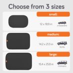 Baby Uma Car Window Shades (2 Pack) - 14.2″ x 21.3″, UPF 50+ Car Window Covers, 99% UVB + 94% UVA Protection, Static Cling Sun Shade with Travel Bag (Medium) - Image 2
