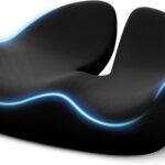 ZIKEE Pioneering Seat Cushion for Pressure Relief, Ergonomic Office Chair Cushion for Sciatica, Back, Hemorrhoids & Tailbone Pain Relief, High-Density Memory Foam Car Seat Cushion with Anti-Slip Base