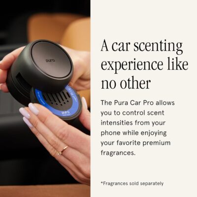 Pura Car Pro - Portable Smart Fragrance Diffusion - Rechargeable & Cordless Fragrance Diffusion for Car Rides - Portable Smart Car Diffuser - Automatic Start & Stop Accelerometer Detects Motion - Image 3