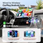 OTTOCAST Mini 3.0 (Pot) 2025 2-in-1 Wireless CarPlay/Android Auto Adapter, 5GHz WiFi, Auto Connect for 2016+ Cars - Image 2
