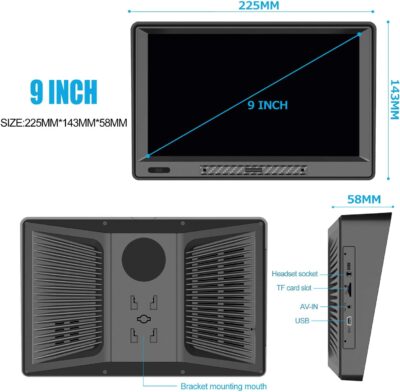 AWESAFE 9" GPS Navigator for Car Truck RV,Car GPS Navigation System with Lifetime Maps Update,Vehicle GPS with Speed and Red Light Warning - Image 6