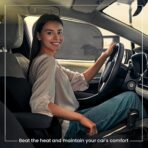 Car Window Sun Shade (4 Pack) - 20"x12" (50x30cm) Storage Pouch Included - Cling Sunshade for Car Side Windows - Sun, Glare & UV Rays Protection for Baby, Child - Easy Installation - Image 2