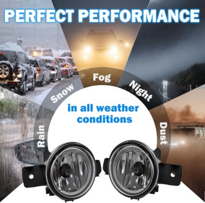 Halogen Fog Light Replacement for Nissan Altima 2008-2013/Rogue 2008-2015/Maxima 2009-2014/Versa 2012-2016/Murano 2015-2016/Pathfi Driver and Passenger Side - Image 5