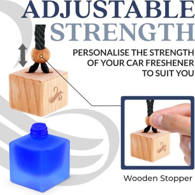 Solvère Car Air Freshener for Men | Perfume Style Freshener with Solvère Fragrance | Strong Freshener with Odour Eliminating Technology with Vent Clip | Car Air Freshener by Perfa - Image 4