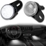 LED Interior Courtesy Lights Footwell Lights Under Dashboard Courtesy Floor Lamp for Dodge RAM,for Durango,Nitro,for Jeep Wrangler,Liberty,Grand Cherokee,18-SMD Under Hood Lamp (White)