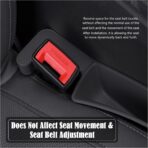 Car Seat Gap Filler Organizer, Auto Side Seat Gap Storage Box for Your Cars, Trucks 2 Pack, Universal Car Accessories Gap Filler Organizer to Fill the Gap Space Between the Console and Seats, Black - Image 7