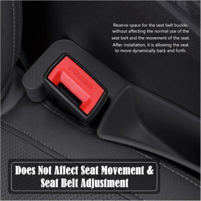 Car Seat Gap Filler Organizer, Auto Side Seat Gap Storage Box for Your Cars, Trucks 2 Pack, Universal Car Accessories Gap Filler Organizer to Fill the Gap Space Between the Console and Seats, Black - Image 7