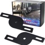 iJDMTOY Add-On Dual Pod Light Mounting Brackets for Truck SUV Hood Hinge or A-Pillar Mount LED Pod Light System