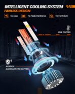 SEALIGHT 9004 Bulbs, 64,000LM Brighter, HB1 Driving Light Bulbs, 60W 6500K White Fog Bulbs, 80,000hrs Long Lifespan, 1:1 Size 3 Minute Plug-N-Play for Vehicle ATVs & Powersports, Pack of 2 - Image 2