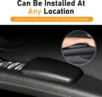 2 PCS Car Arm Rest Elbow Pads,Comfortable Car Arm Rest Cushion with Memory Foam Pad for Arm Support,Universal Car Door Armrest Pad, Universal for Most Cars, Trucks, SUVs (Black) - Image 4