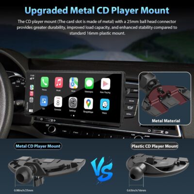 CARPURIDE Wireless CarPlay & Android Auto 4+64GB 8-Core, Online & Offline GPS Navigation 10.26 inch Car Play Screen, G00GLE Play, Mirror Link, Bluetooth, GPS-Antenne, Backup Cam - Image 4