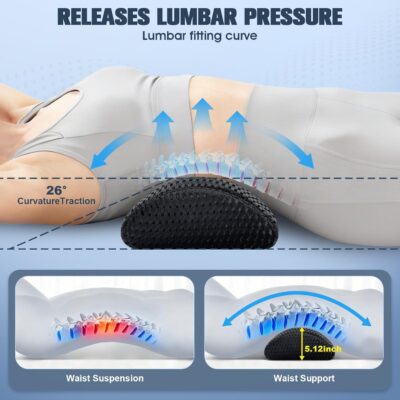 Lumbar Support Pillow,Ergonomic Memory Foam lumbar pillow for chair and Bed ,lower back support pillow for couch,Lower Back Pain Relief and Spine Support,lower Back Pillow for Chair,Car Seat Couch - Image 3