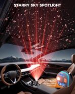 SUPERONE Retractable Car Charger, 69W Car Charger Adapter for iPhone 17 USB C Charger Fast Charging with Starry Light, Car Accessories Compatible with iPhone 17/16/15/14/13/12, iPad, Android, Pixel - Image 2