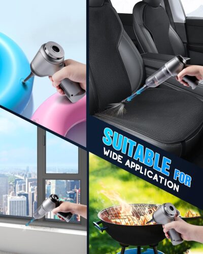 18000Pa Car Vacuum Portable Cordless, 5000mAh High Power Cordless Vacuum Cleaner, 120W Portable Vacuum for Car, Office, Pet and Home Cleaning - Image 6
