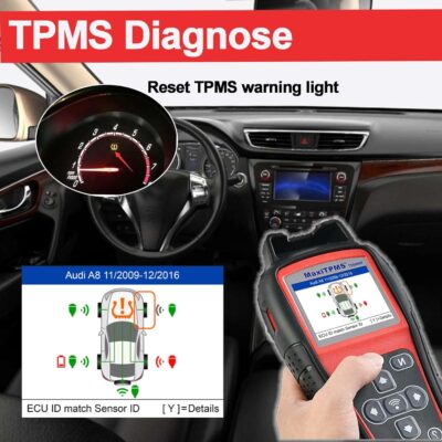 Autel MaxiTPMS TS508WF TPMS Programming Tool, WiFi Relearn & Reset for Tire Pressure Sensors, Diagnose, Activate & Program MX-Sensors (315/433MHz), OBD2 Scanner, Free Lifetime Updates - Image 4