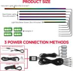 Interior Car LED Strip Lights with APP&Remote Control RGB 10 in 1 Ambient Lighting Kits Fiber Optic Strip LEDs,16 Million Colors,Music Sync Car Neon Lights for Cars,SUVs,Trucks - Image 7