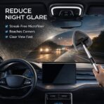 15-Piece Car Interior & Glass Cleaning Kit - 3 Graded Boar Brushes, 3-in-1 AC Vent Shutter Brush, 160g Gel, 180° Swivel Retractable Glass Brush | Auto-Focus Multi-Scenario Use - Image 2