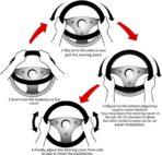 Black Leopard Cheetah Steering Wheel Cover for Women Girls, Anti-Slip High Elastic Breathable Soft Rubber Car Steering Wheel Cover, Universal 15 Inch Fit for Cars, Auto, SUVs - Image 6