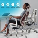 Benazcap Memory Foam Seat Cushion for Office Chair, Ergonomic Chair Cushions for Tailbone Pain Relief, Sciatica & Back Support, Office Chair Cushion & Car Seat Cushion - Image 6