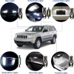 EASY EAGLE LED Interior Car Lights for Grand-Cherokee-1999-2010: 14 Piece Kit White LED Light Bulbs - Super Bright 6000K + Install Tool - Image 3