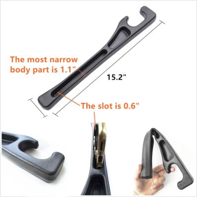 2 Pack Car Seat Gap Filler Stopper/Catcher, No-Drop Seat Guard Insert Between Seat and Console Black Car Accessories Auto Crevice Blocker Pad Plug Seat Gap Guard YMT-A02 - Image 3