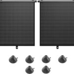 2PCS Car Side Window Sun Shade for Baby/Kids- 18"×14" Retractable Roller Car Window Shade with Suction Cups - Blocks Heat and UV Rays Glare Protection- Baby Travel Accessories for Cars (Black)